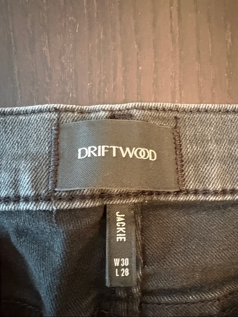 Embroidered Floral Washed Black Women’s Jeans - Picture 2 of 5